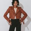 Wholesale Cleobella Leather Jacket | Cognac