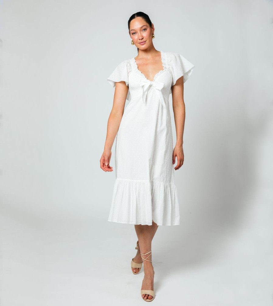 Best Cleobella Ashlyn Midi Dress | Ivory