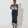 Online Cleobella Drew Hand Crochet Midi Dress | Navy/Ivory