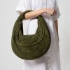 Online Cleobella Jerrica Suede Large Hobo | Dark Green