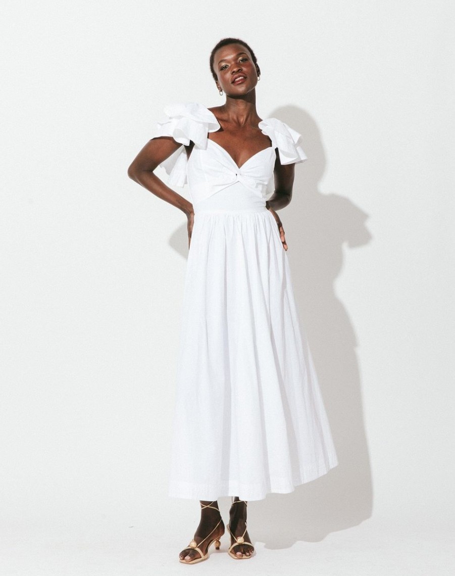 New Cleobella Pasha Ankle Dress | White