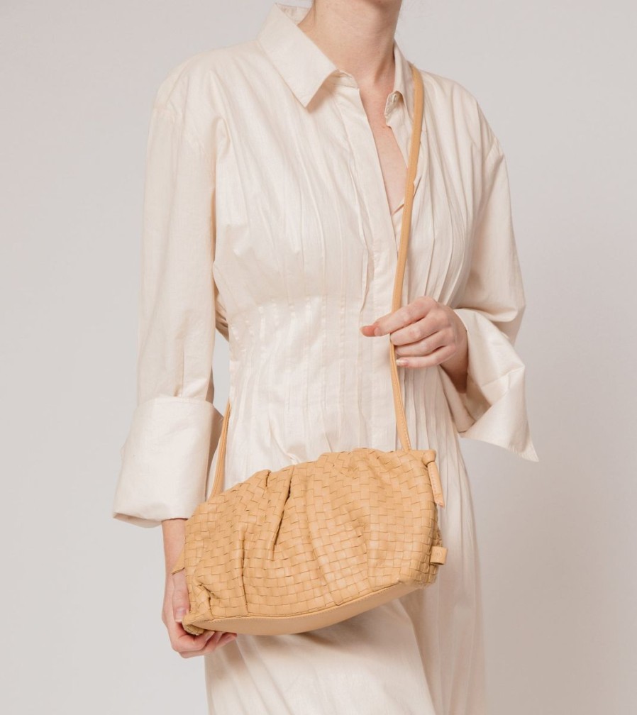 Online Cleobella Gigi Woven Crossbody | Tan