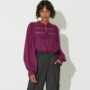 Online Cleobella Sabella Blouse | Aubergine