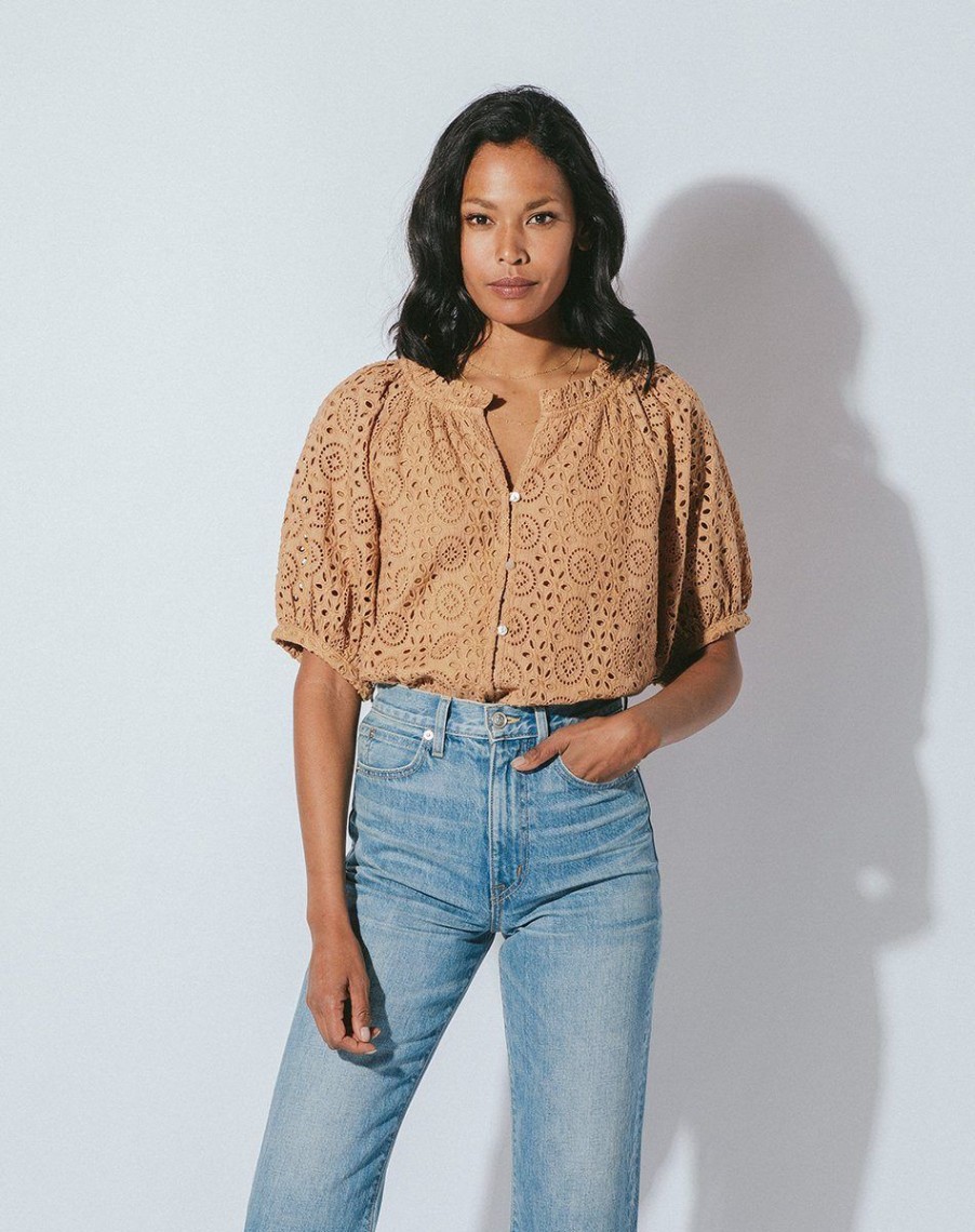 Wholesale Cleobella Kate Blouse | Wheat