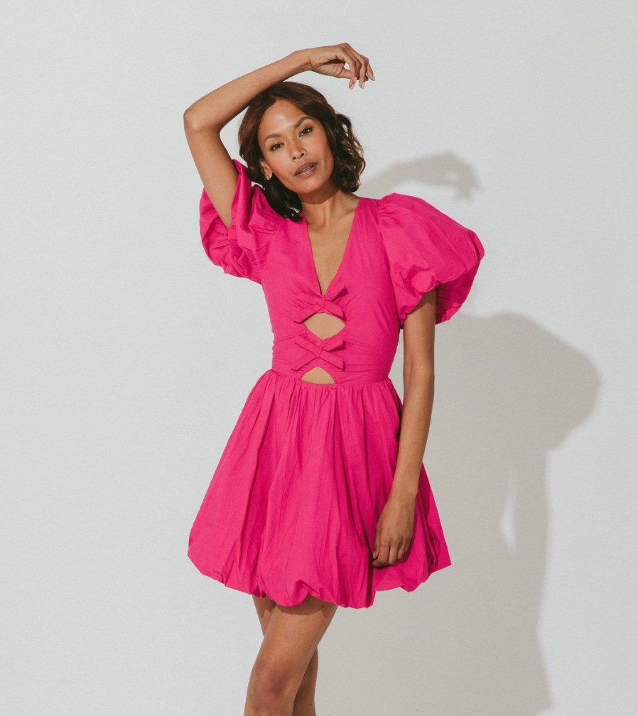 Online Cleobella Lalita Mini Dress | Magenta