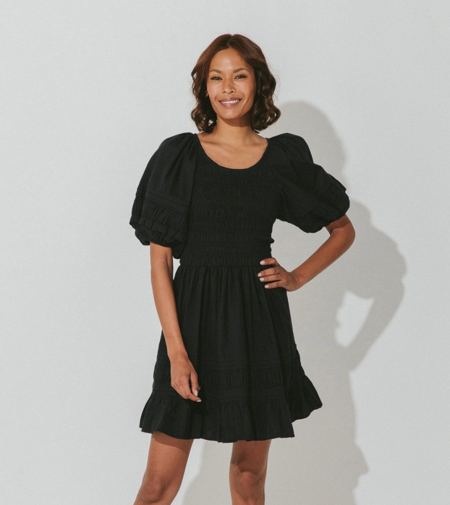 New Cleobella Stasia Mini Dress | Black