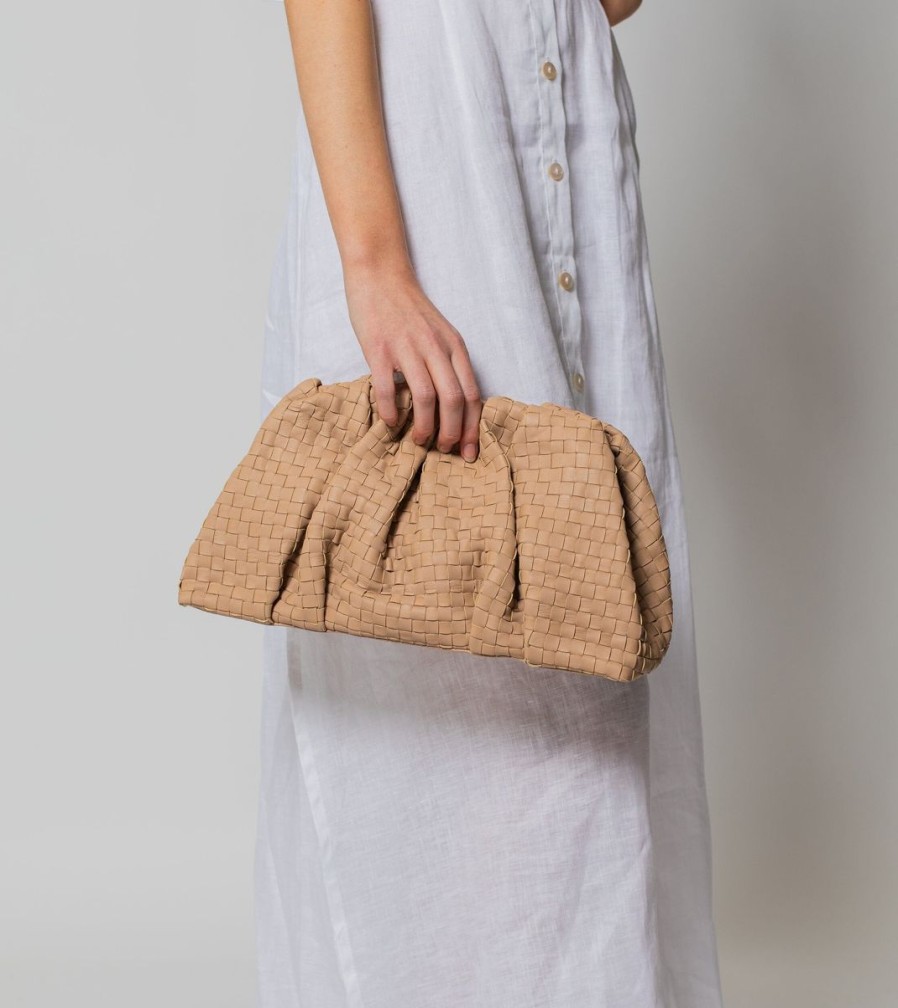 Online Cleobella Gigi Woven Clutch | Bone