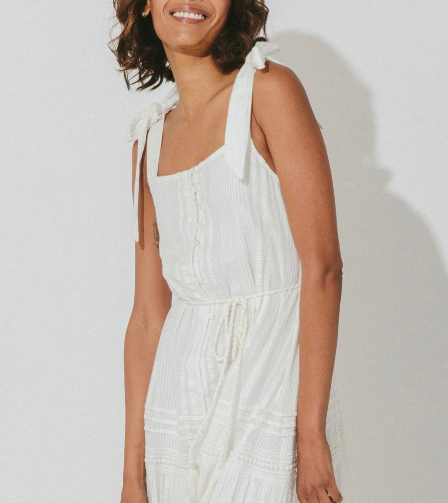 Hot Cleobella Ambrosia Ankle Dress | Ivory