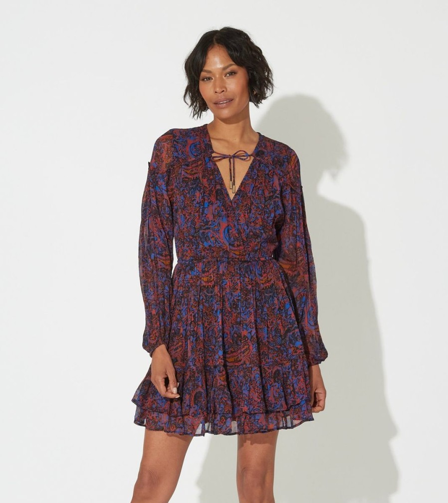 Online Cleobella Nisha Mini Dress | Retrograde Paisley