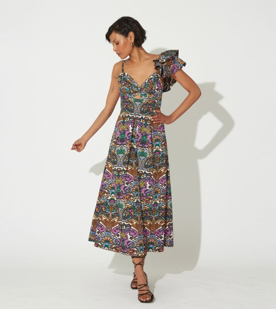 Clearance Cleobella Solana Midi Dress | Mosaic Ikat