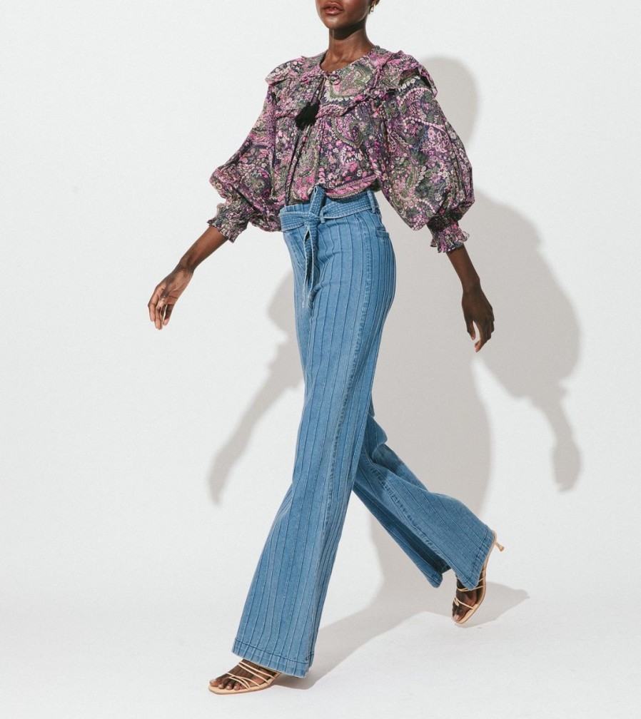 Wholesale Cleobella Lachlan Pintuck Pant | Denim